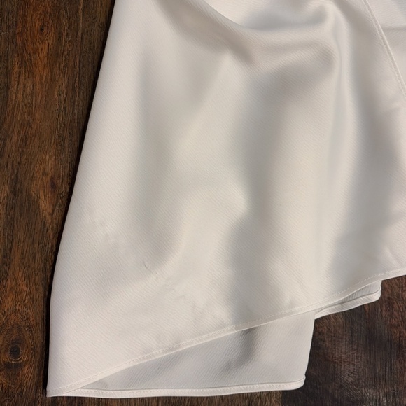 🤍 WAYF Ivory High-Neck Maxi Gown – Size Small - Picture 2 of 6